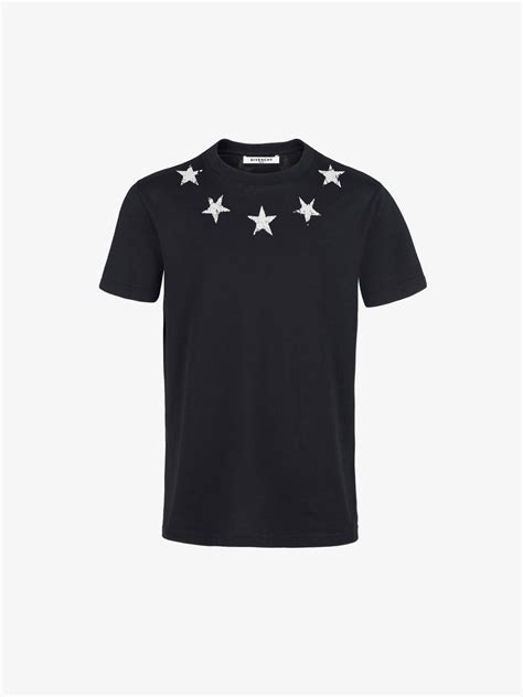 vintage stars around the neck slim t-shirt givenchy|Givenchy Red Vintage Stars Around The Neck Collared Shirt M .